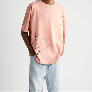 ZARA SPLATTER PRINT T-SHIRT